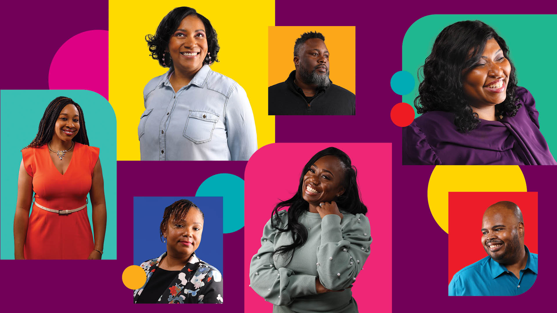 collage of cohort 1 members