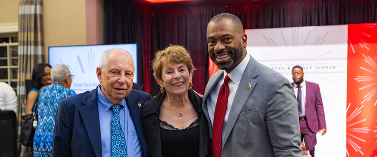 3 donors at reception