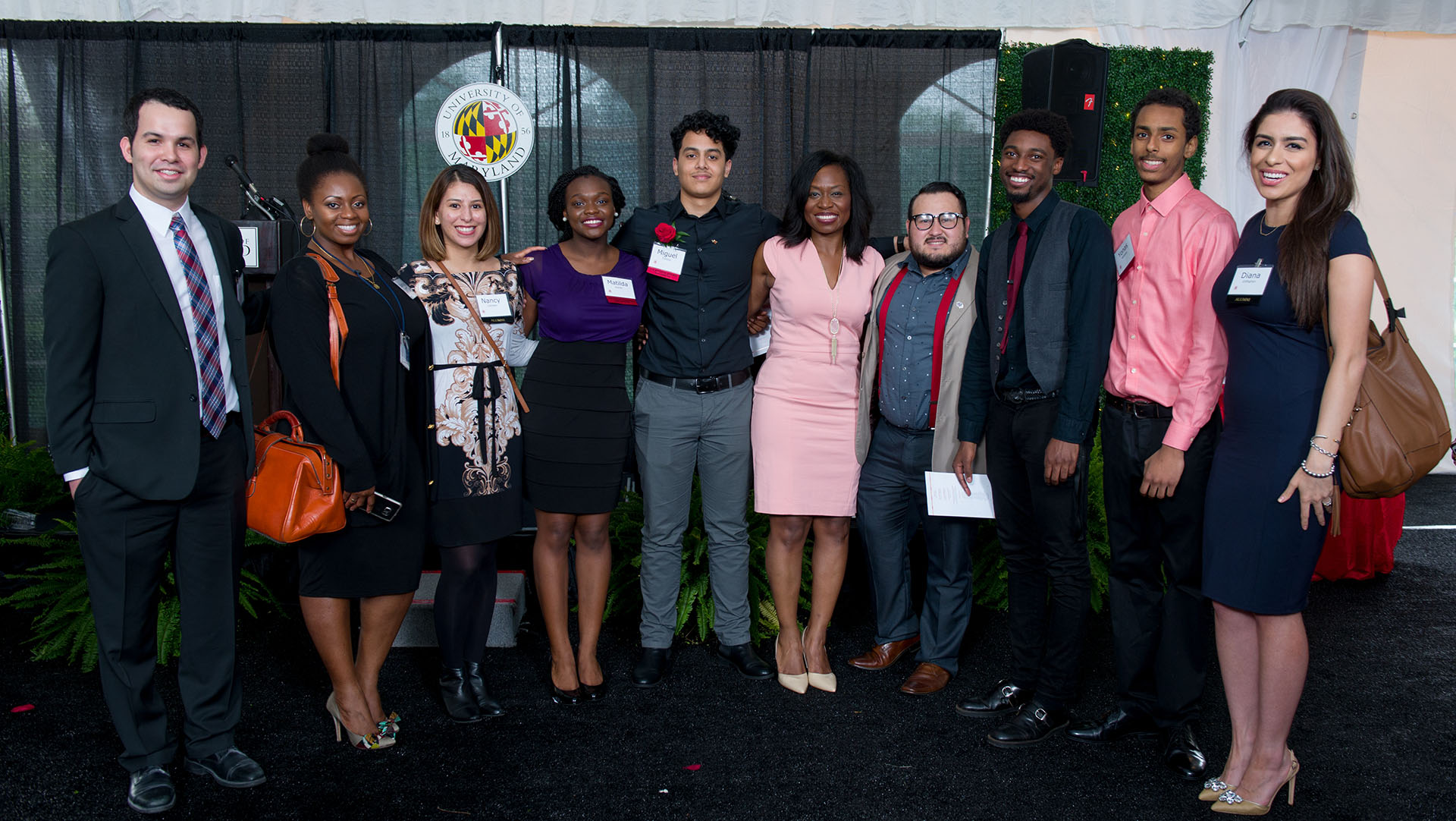 group of 9 IAP students with director Jacqueline Wheeler Lee